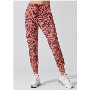 NWOT Sundry pink zebra joggers